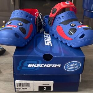 Skechers Kids Blue and Red Shoes